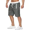 Summer Shorts Men Running Jogger Fitness Breathable Mens Gym Sports Workout Short Pants Male Solid Grey Black Blue 210713