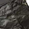 LOGAMI Pantaloni in pelle PU da donna Pantaloni aderenti elasticizzati neri sexy a vita alta lunghi 210925