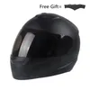 Motorcykelhjälmar Extern Bluetooth-hjälm Dubbellins Casco Moto Cool Full Face Svart Motorcykel Mod