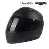 Cascos de moto Casco externo con Bluetooth Lente dual Casco Moto Cool Full Face Black Moto Mod