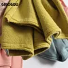 Gigogou Curly O Neck Kvinnor Tröja Grundläggande Solida Pullovers Topp Höst Vår Koreanska Mode Stickade Jumpers Chic Sueters de Mujer 210805