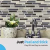 Art3d 30x30cm 3d väggklistermärken Självhäftande Vattentätskal och pinne Backsplash Tile för kök Badrum, Bakgrundsbilder (10-bitars)