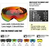 Locle Ski Goggles Double Layers UV400 Anti-Fog Stor Skidmask Glasögon Skidor Snö Män Kvinnor Snowboard Glasögon 220110