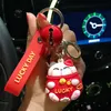 Cute Figures key chain Dinosaur Frog Figure Hanging INS Cartoon Men And Women's Car Bags Hanging Gifts