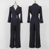 jumpsuits fall thick section OL joker high waist trousers of cultivate one's morality show thin false two-piece temperament 210602