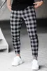 Herbst 2020 Casual Ankle-Länge Plaid Hosen männer Hosen Fashions Streetwear Jogger Männer Jogginghose Slim Fit Karierten Hosen x0615