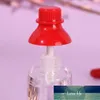 1PC 5ml Novelty Beverage Bottle Lip Gloss Tube Empty Lipstick Plastic Transparent with Colorful Cap