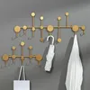 Gold /Black Wall Hook Storage Nordic Creative Entrance Key Hanger Home Decoration Hanging Fitting Room Clothes Coat 220311