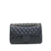 Classic Double Flap Caviar Leather Bags Calfskin Genuine Quilted Matelasse Gold Hardware Crossbody Shoulder Famous Luxury Designer334d