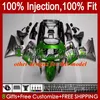 Einspritzkörper für KAWASAKI NINJA ZZR400 ZZR-400 neue ZZR-600 00 01 02 03 04 05 06 07 84HC.37 ZZR 600 400 ZZR600 1993 1994 1995 1996 1997 1998 1999 OEM-Verkleidungsset mit blauen Flammen