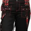 Señoras pantalones de carga de cintura alta negro streetwear vintage punk goth mujeres verano casual pantalones largos joggers d30 210915