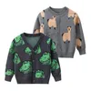 Dessin animé garçons chandails coton automne hiver vêtements pour enfants enfants Cardigans enfant en bas âge tricoté porter Y1024