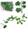 Künstliche gefälschte hängende Weinrebenblätter Gartendekoration Laub Blumengirlande Home Wall Hang Dekorationen IVY Vines Supplies RRD7210