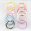 New Women Scrunchy Girl Hair Coil Rubber Hair Bands Ties Rope Ring Ponytail Holders Telephone Wire Cord Gum Hair Tie Bracelet FY4951 sxjun21