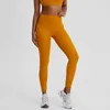 L-94A Women Yoga Pants Naked Feeling Leggings High-Rise Sports Outfit With Waistband Pocket Lig htweight Buttery-Soft Tights for Workout