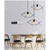 Pendant Lamps Nordic Style Fish Shape Iron Lamp Lights Kitchen Modern Minimalist Geometric Hanging Home Lighting Fixtures