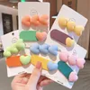 Hair Accessories Love Ornaments Clips For Girls 2/4/6/10pcs/Set Candy Colors Sweet Kids Hairpins Fashion 2021