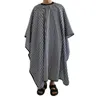 Noir Blanc Rayures Coiffeur Tablier Coupe De Cheveux Cape Articles De Fête Polyester Pongé Salon De Coiffure Boutique Barber Capes Tabliers Coiffeurs Robe JY0581