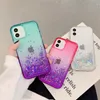 Per iPhone 11 12 13 Pro XR XS MAX X 7 8 Plus Case Diamond Glitter Gradient Liquid Suddysand Cover