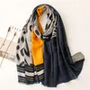 Fashion Sexy Leopard Dot Viscose Scarf High Quality Fringe Hijab Shawls and Wraps Female Foulards Echarpe Designer 180*90Cm