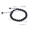 Bijoux De Mode 8mm Pierre Volcanique de HauteQualitéBraceletTisséNaturelモードAmoureux Huile EssentielleAromichérapieBijouxブレスレット