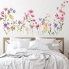 Naklejki ścienne Home Decor Wallpaper Salon Sypialnia Kolor Kwiat Naklejki Dekoracja