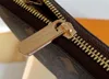 ファッション花デザイナー財布贅沢な男性女性レザーバッグ高品質の古典的な手紙のキーコイン財布箱の格子縞カードホルダージッピークラッチ600-17