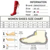 امرأة الركبة أحذية عالية الأحمر أسود أبيض طويل القامة أحذية المرأة مطوي كعب منخفض عارضة الجلود autunm الشتاء الإناث أحذية طويلة النساء Y0905