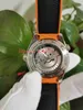 Topp klockor män armbandsur n8 fabrik mode 45mm orange keramik rostfritt stål Asien cal.8500 rörelse mekanisk automatisk mens klocka