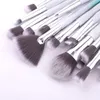 Makeup Brush Set 20pcs diamond gradient beauty tools to be used for Powder Eye Shadow Foundation Blend Blush Lip Brush Eyes Eyeliner Eyelash Eyebrow brushes
