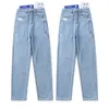 20SS Haute Qualité Adererror Jeans Droit Oversize Hip-Hop High Street ADER Jeans Hommes Femmes Couple Jeans X0602