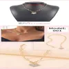 2021 gem necklace for women neck chain gold Heart pearl butterfly Pendant Choker fashion female Jewelry