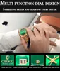 Automatic mechanical men's watch, dial 37.5 mm, luminous feature, calendar, ceramic ring mouth, leisure sports Christmas gift