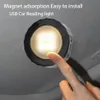 Lampada da lettura USB Lampada magnetica da soffitto Luci notturne Tipo touch Scatola di coda ricaricabile Ornamento interno per tetto auto Z7