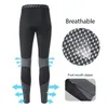 Pantaloni da corsa Santic Uomo Ciclismo Antivento Caldo Inverno MTB Pantaloni lunghi riflettenti per bicicletta sportiva Taglia asiatica M9C04110