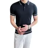 Wysokiej Jakości Summer Koszulki Polo Mężczyźni Szorty Rękaw Lapel Polo Hombre Solidne Kolor Casual Slim Business Social Polos Men Odzież 210527