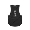 Gym Tank Toppar Ärmlös Skjorta Män Bodybuilding Fitness Workout Mesh Printed Singlet Stringer Summer Casual Vest Plus Storlek 210421