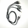 Cargador de cable de carga USB 5 en 1 para GBA SP Wii U 3DS NDSL XL DSI PSP