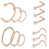 18G Studs Flexible Clear Rings Retainer Tragus Cartilage Helix Earrings Nose Septum Piercing Hoop