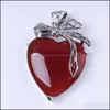 Necklaces & Pendants Jewelryheart-Shaped Pendant Ladies Elegant Temperament Necklace Wild Jewelry Stainless Steel Drop Delivery 2021 Zs1L8