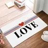 Kissen/Dekokissen, Liebe, geometrische Streifen, Wohnzimmer-Fußmatte, Zuhause, Umweltschutz, Badezimmertür, rutschfeste Bodenmatte