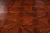Couleur rouge finition antique surface orme plancher en bois d'ingénierie plancher de bois franc parquet carrelage médaillon incrustation bordure décor à la maison décors papier peint tapis en céramique