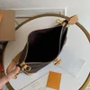 جديد الرجعية نمط حقيبة الكتف الجلود عالية السعة البني رسول حقيبة للجنسين الرجال المرأة حقائب crossbody نسخة بسيطة فاخرة M45354