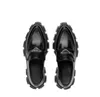 Berömda höst- och vinterkvinnor Luxury Designer Brand Dress Shoe Monolith Borsted Leather Loafers Platform Heel Pointed / Round 35-40