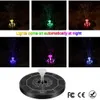 LED Floating Solar Fountain Garden Water Pool Pond Decoration Panel Powered Pump 211025