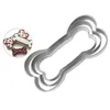 100Set Pasqua Cookie Cutter Cutter Bakeware Dog Biso Forma biscotti in acciaio inox Biscotto Biscotto Stampo in tre pezzi Strumenti di cookie di cottura fai da te