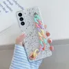 Rainbow Wristband Bling Case Telefon dla Samsung S21 Plus S20 FE A32 A52 A72 A51 A71 Uwaga 20 Odporna na wstrząsy miękki okładka zderzaka