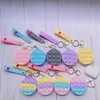 New Fidget Toy Sensory Bubble Cute Press Mini Coin Purse Creativity Simple Dimple Anti-stress Children's Small Bag Keychain