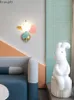 Wandleuchte Nordic Led-Beleuchtung Modernes Glaslicht für Innenkinderzimmer Schlafzimmer Treppen Dekor Wohnaccessoires