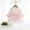 Newborn Baptism Dress For Baby Girl First Birthday Party Wear Peter Pan Collar Embroidery Christening Gown Tutu Infant Clothing Q0716